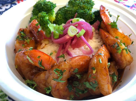 *26. Honey Chipotle Shrimp Bowl