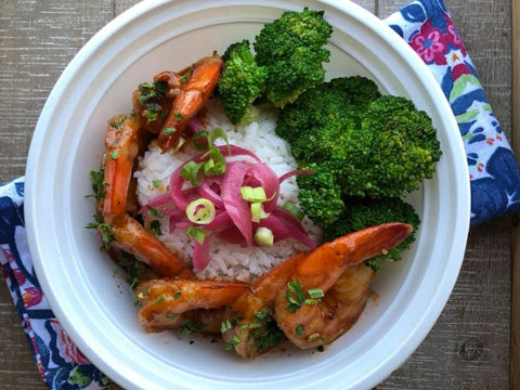 *26. Honey Chipotle Shrimp Bowl